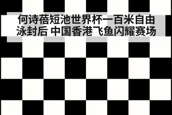 何诗蓓短池世界杯一百米自由泳封后 中国香港飞鱼闪耀赛场